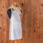 Ποδιά κουζίνας Pepper Check Μόκα 60x75 Melinen