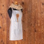 Ποδιά κουζίνας Pepper Check Σομόν 60x75 Melinen