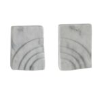 Andrea House - White Marble Bookends