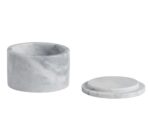 Andrea House - Μαρμάρινο Κουτί Με Καπάκι Round White Ø10cm - Image 2