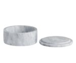 Andrea House - Μαρμάρινο Κουτί Με Καπάκι Round White Ø12,5cm - Image 2