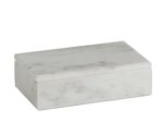 Andrea House - Μαρμάρινο Κουτί Με Καπάκι White 20x12cm