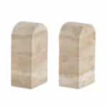 Andrea House - Travertine Marble Bookends