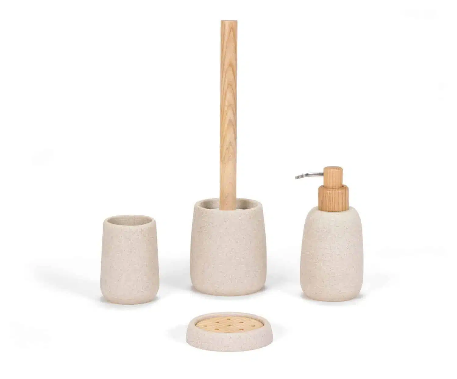 Andrea House - Ποτηράκι Για Οδοντόβουρτσες Beige Sandstone - Image 2