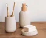 Andrea House - Ποτηράκι Για Οδοντόβουρτσες Beige Sandstone - Image 3