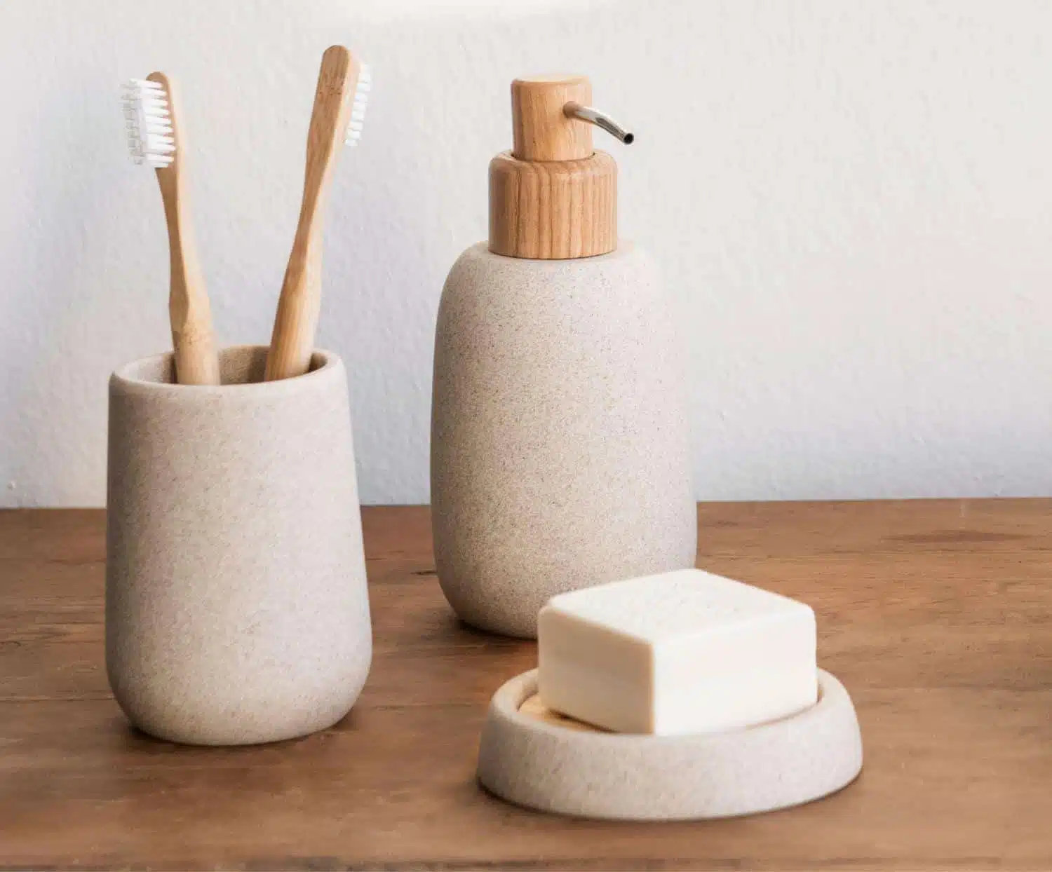 Andrea House - Ποτηράκι Για Οδοντόβουρτσες Beige Sandstone - Image 3