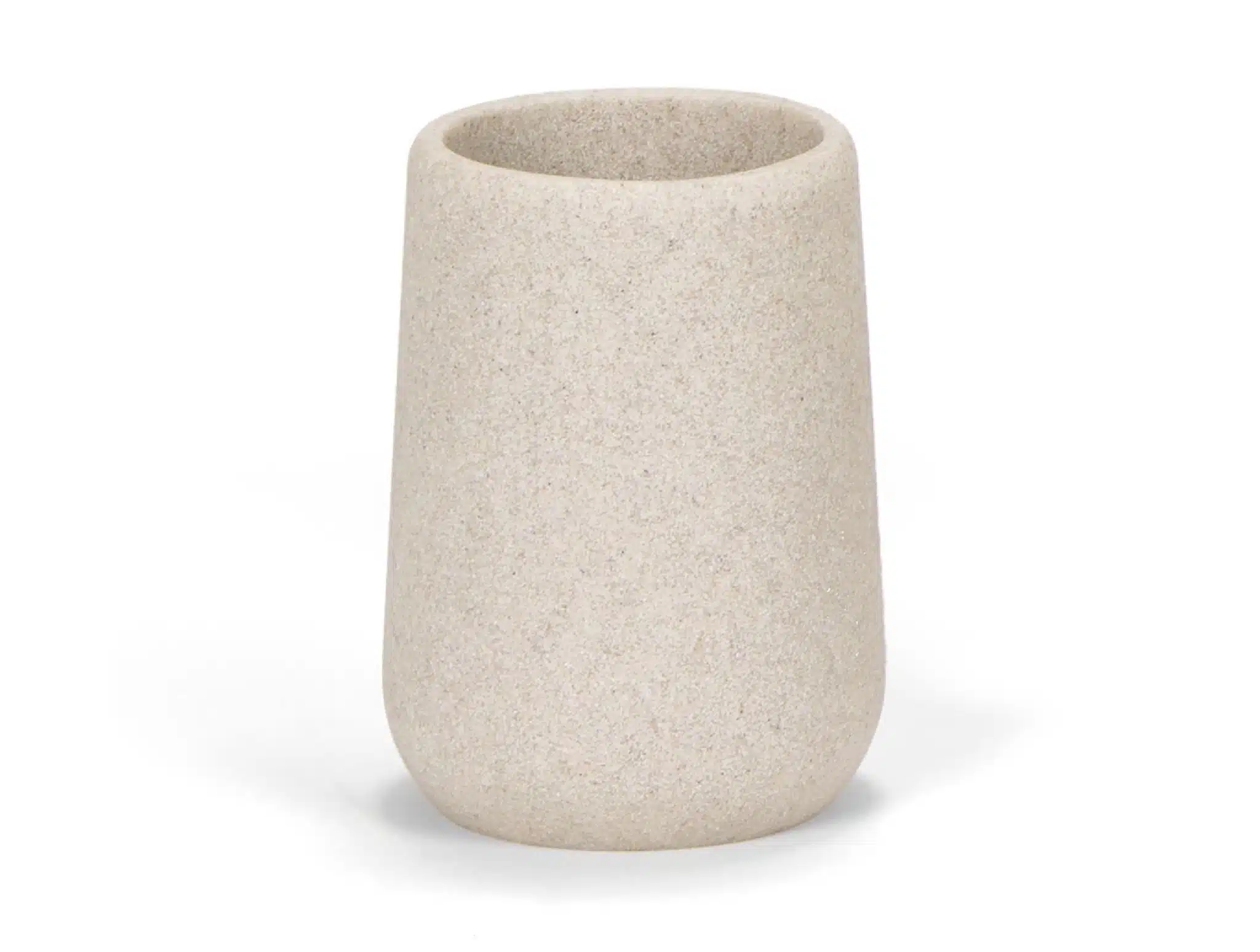 BA21033-01.7468307CD5DB Andrea House - Ποτηράκι Για Οδοντόβουρτσες Beige Sandstone - Image 1