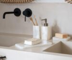 Andrea House - Μαρμάρινη Αντλία Για Σαπούνι White/Beige Marble - Image 3