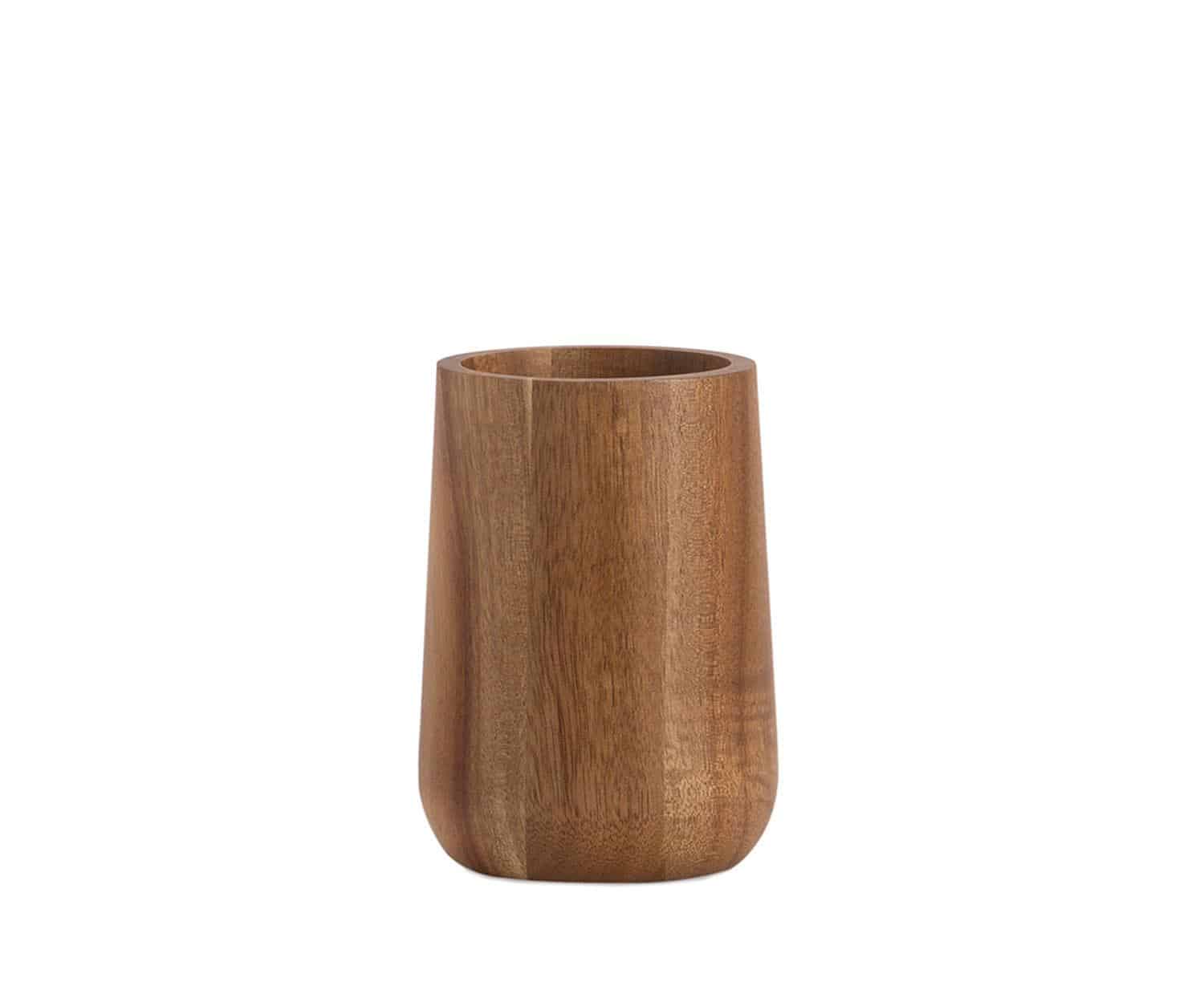 BA24203-01.A70BC04FFF61 Andrea House - Ποτηράκι Για Οδοντόβουρτσες Acacia Wood - Image 1