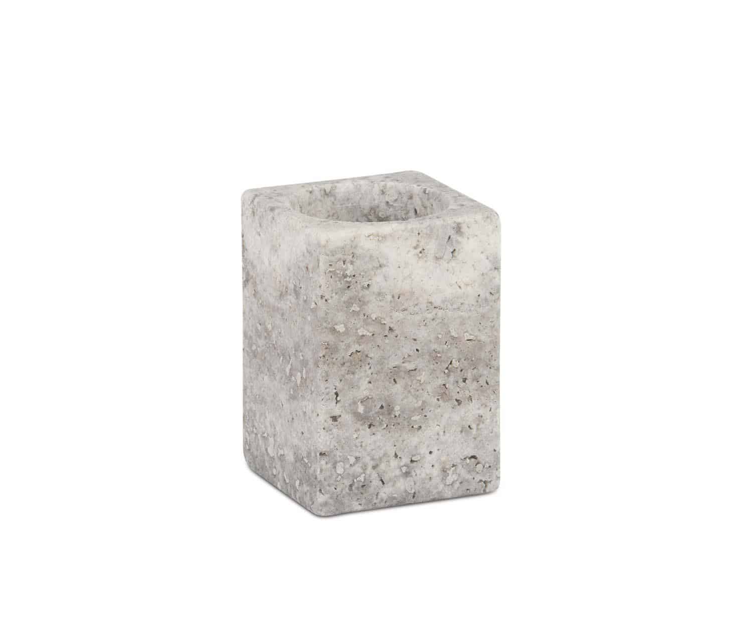 BA25093-01.6D4ABA9254FF Andrea House - Ποτηράκι Για Οδοντόβουρτσες Grey Marble - Image 1