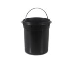Andrea House - Κάδος Μπάνιου Matte Black Metal 3lt - Image 3