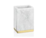 Andrea House - Ποτηράκι Για Οδοντόβουρτσες Modern White Marble Effect