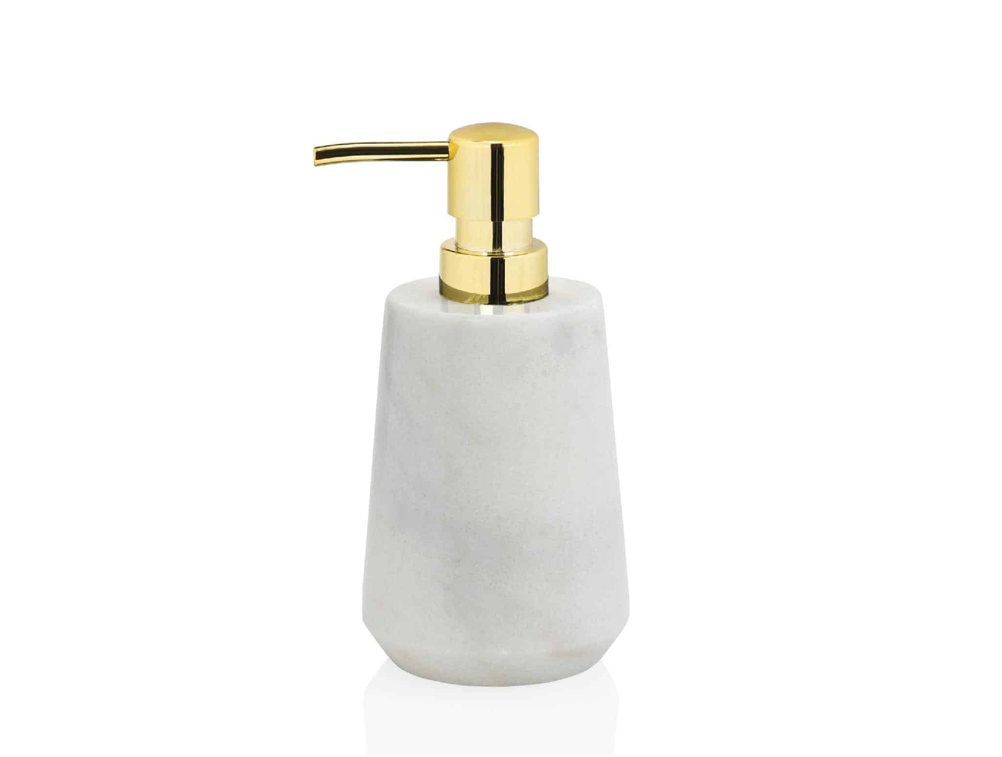 BA69134-01.E0B4499C1E2C Andrea House - Αντλία Για Σαπούνι Gold White Marble - Image 1