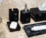 Andrea House - Βάση Για Σαπούνι Vintage Black Marble Effect - Image 2