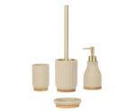 Andrea House - Αντλία Για Σαπούνι Wood/Beige Resin - Image 2