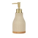 Andrea House - Αντλία Για Σαπούνι Wood/Beige Resin