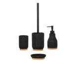 Andrea House - Πιγκάλ Μπάνιου Wood/Black Resin - Image 2