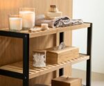 Andrea House - Σετ 2 Ακρυλικά Κουτιά Μπάνιου Με Βάση Bamboo - Image 3