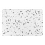 Artsy Mats - Αντιολισθητικό Πατάκι Μπάνιου Grey Terrazzo White Stone 39x60cm