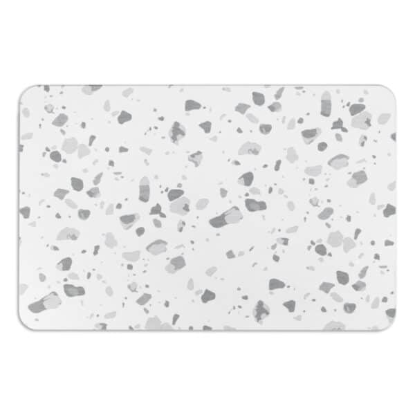 BATHW-GREYTERRAZZO_1-600x600 Artsy Mats - Αντιολισθητικό Πατάκι Μπάνιου Grey Terrazzo White Stone 39x60cm - Image 1
