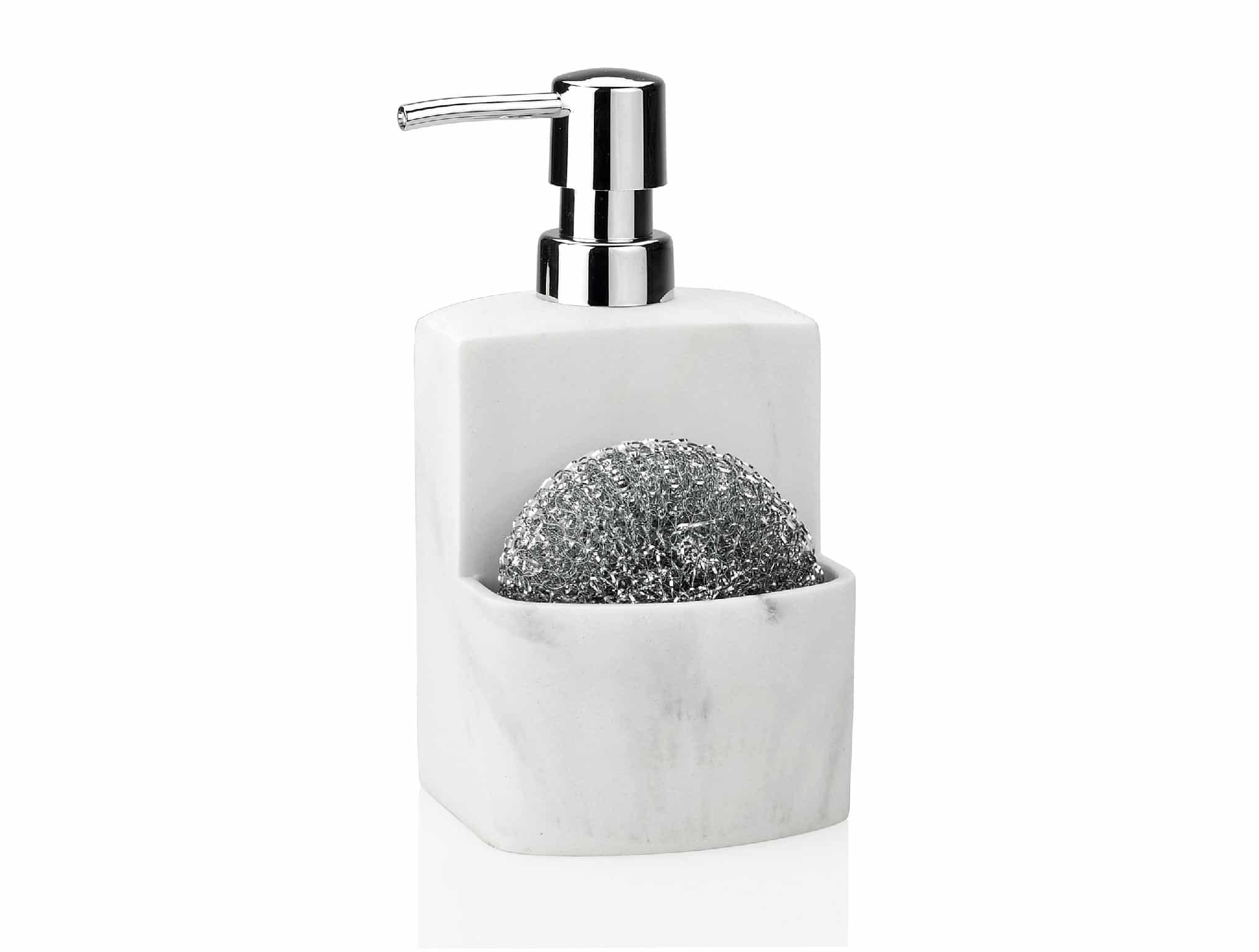 CC66282-01.525EF5039F97 Andrea House - Αντλία Για Σαπούνι Κουζίνας Marble Effect White - Image 1