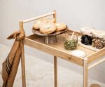 Andrea House - Τρόλει Κουζίνας 2 Επιπέδων Bamboo Με Λαβή 'Ωθησης - Image 3