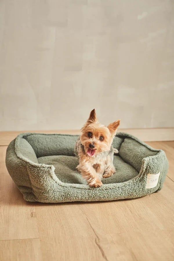 Cama-para-mascotas-desenfundable-verde-Henry-19 Calma House - Κρεβατάκι Για Κατοικίδια Henry Green 50x40cm - Image 1