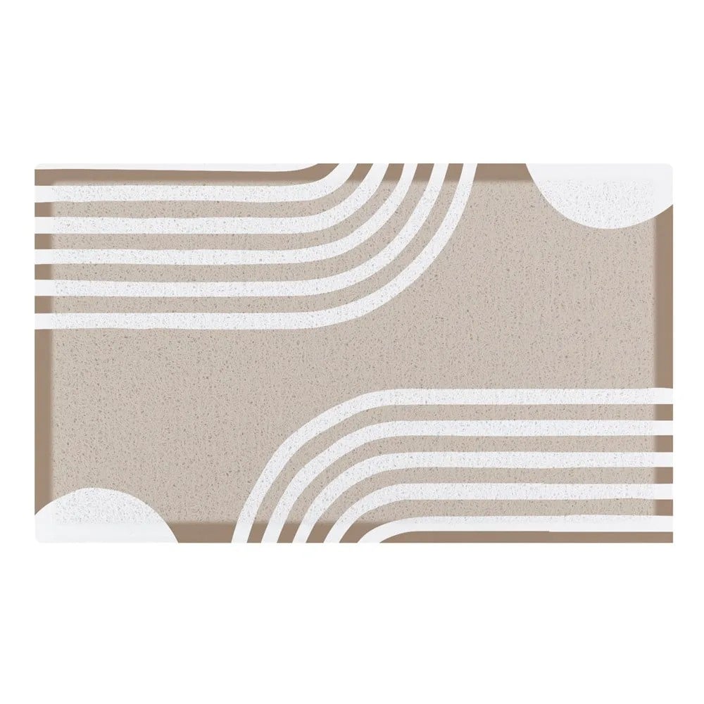 DMW-BEIGEABSLINES-7040-2 Artsy Mats - Χαλάκι Εισόδου Abstract Lines Beige 70x40cm - Image 1