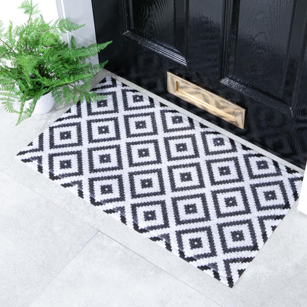 DMW-DIAMONDBLK-7040-1 Artsy Mats - Χαλάκι Εισόδου Diamond Black 70x40cm - Image 1