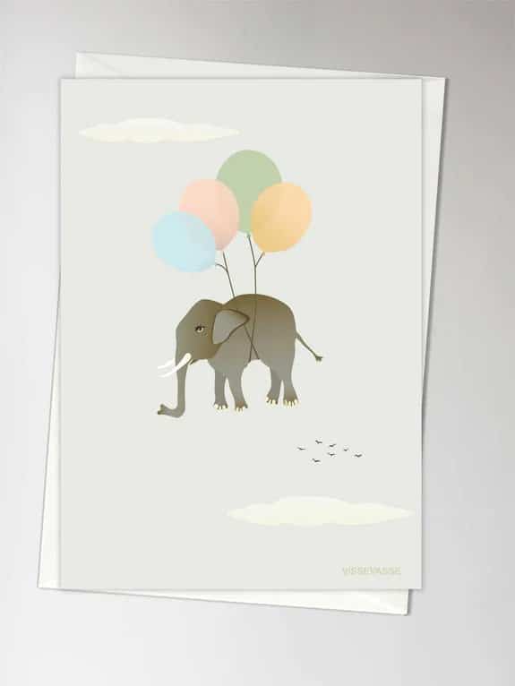 Envelope-Flying-elephant_575x Vissevasse - Δίπτυχη Ευχετήρια Κάρτα Flying Elephant - Image 1
