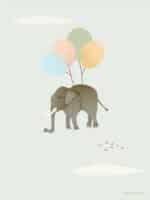 Vissevasse - Δίπτυχη Ευχετήρια Κάρτα Flying Elephant - Image 2