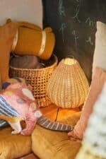 Calma House - Επιτραπέζιο Φωτιστικό Cane Wicker 20x40cm - Image 7