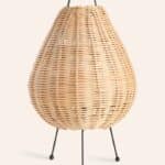Calma House - Επιτραπέζιο Φωτιστικό Cane Wicker 20x40cm