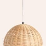 Calma House - Κρεμαστό Φωτιστικό Cane Wicker 36x19cm