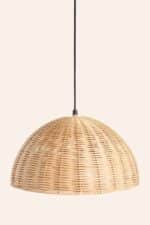Calma House - Κρεμαστό Φωτιστικό Cane Wicker 36x19cm