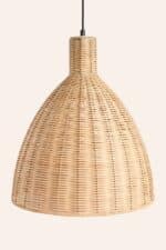 Calma House - Κρεμαστό Φωτιστικό Cane Wicker 38x43cm