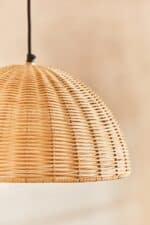Calma House - Κρεμαστό Φωτιστικό Cane Wicker 36x19cm - Image 4