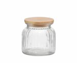 Andrea House - Γυάλινο Δοχείο Με Καπάκι Bamboo 600ml - Image 2