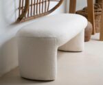 Andrea House - Παγκάκι Με Ύφασμα Boucle 110cm - Image 5