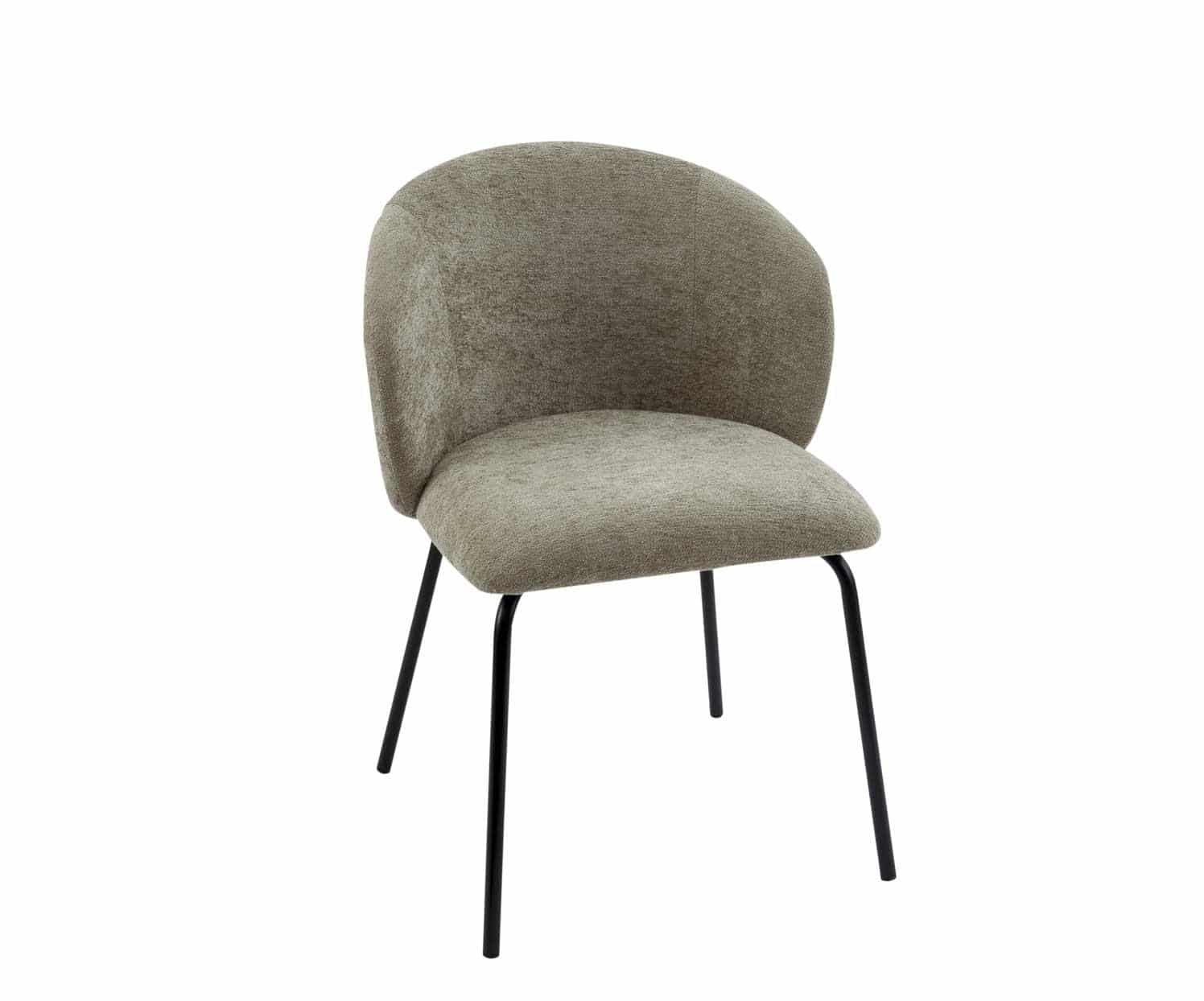 MU74110-01.5F9D603205BB Andrea House - Καρέκλα Με Επένδυη Υφάσματος Beige Lina - Image 1