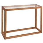 Andrea House - Κονσόλα Oak Wood Glass