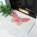 Artsy Mats - Χαλάκι Εισόδου Orange Flower Butterfly 70x40cm - Image 2