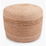Calma House - Στρογγυλό Πουφ Ural Natural 50x35cm
