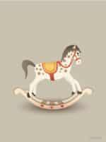 Vissevasse - Δίπτυχη Ευχετήρια Κάρτα Rocking Horse - Image 2