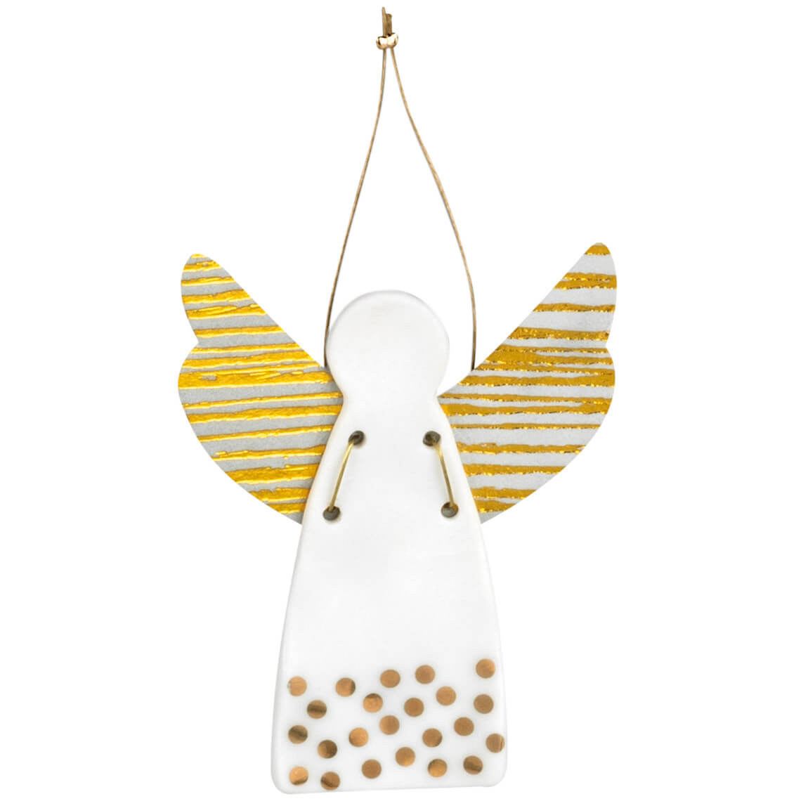 Raeder-Πορσελάνινο-Αγγελάκι-Dots-Gold-Mini Raeder - Πορσελάνινο Αγγελάκι Dots Gold Mini - Image 1