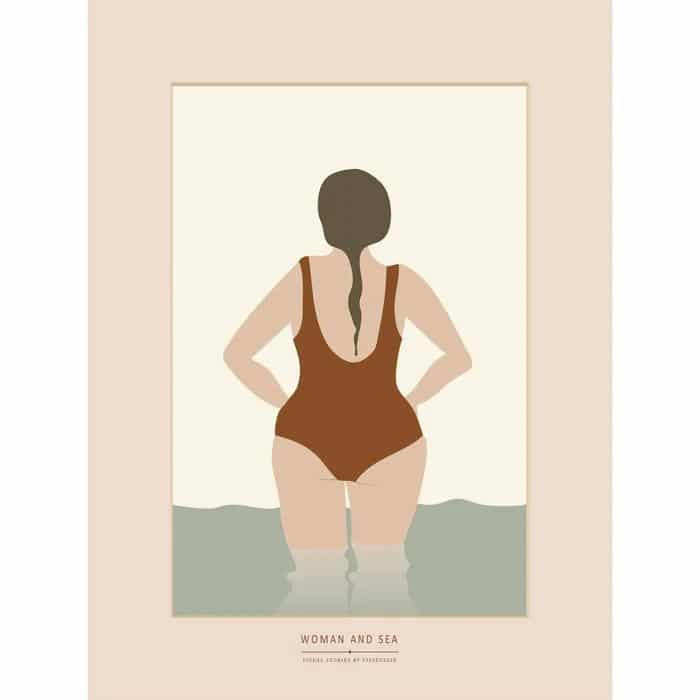 Vissevasse-Woman-And-The-Sea-Poster-30X40-Cm-Wanddekoration-Vissevasse-F-2019-062-M-VIS-5713138906223-inwohn_700x Vissevasse - Αφίσα 30x40cm Woman And Sea - Image 1