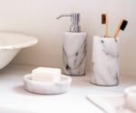 Andrea House - Αντλία Για Σαπούνι White Marble/Silver - Image 2