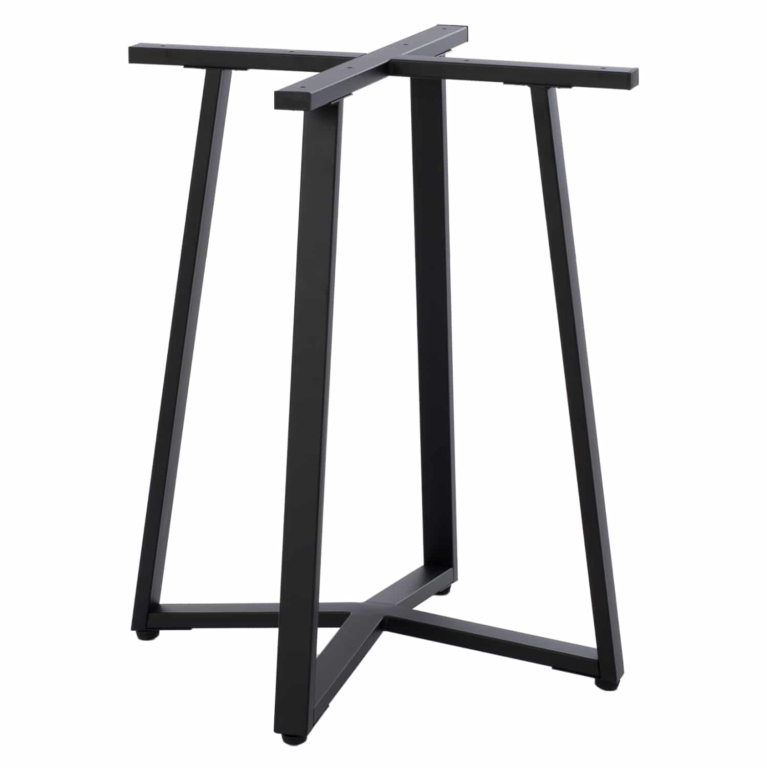 basi-trapezioy-mayri-metalliki-fb947001- ΒΑΣΗ ΤΡΑΠΕΖΙΟΥ ΜΑΥΡΗ ΜΕΤΑΛΛΙΚΗ HM470.01 60x60x72Υ εκ. - Image 1