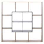 ΒΙΒΛΙΟΘΗΚΗ BRODY HM8771.02 136X22X136 ΓΚΡΙ - Image 3