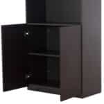 ΒΙΒΛΙΟΘΗΚΗ ΓΡΑΦΕΙΟΥ ΕΠΑΓΓΕΛΜΑΤΙΚΗ ROSEWOOD HM2089 ΜΕΛΑΜΙΝΗ ΓΚΡΙ-WENGE 80Χ40Χ200Υεκ. - Image 9